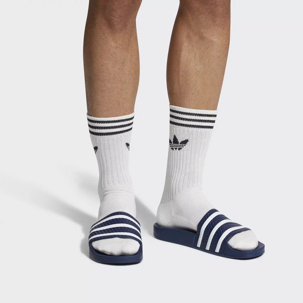 Adidas Adilette Chanclas Azules Para Hombre (MX-39999)